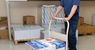 Bộ sưu tập xe đẩy hàng hóa 4 bánh dùng trong xưởng sản xuất
