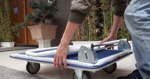 3 mẫu xe đẩy hàng 4 bánh tiện dụng cho nhà hàng